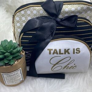 3 Piece Cosmetic Bag Set